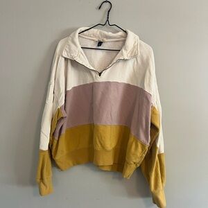 Colorblock Pullover Sweatshirt